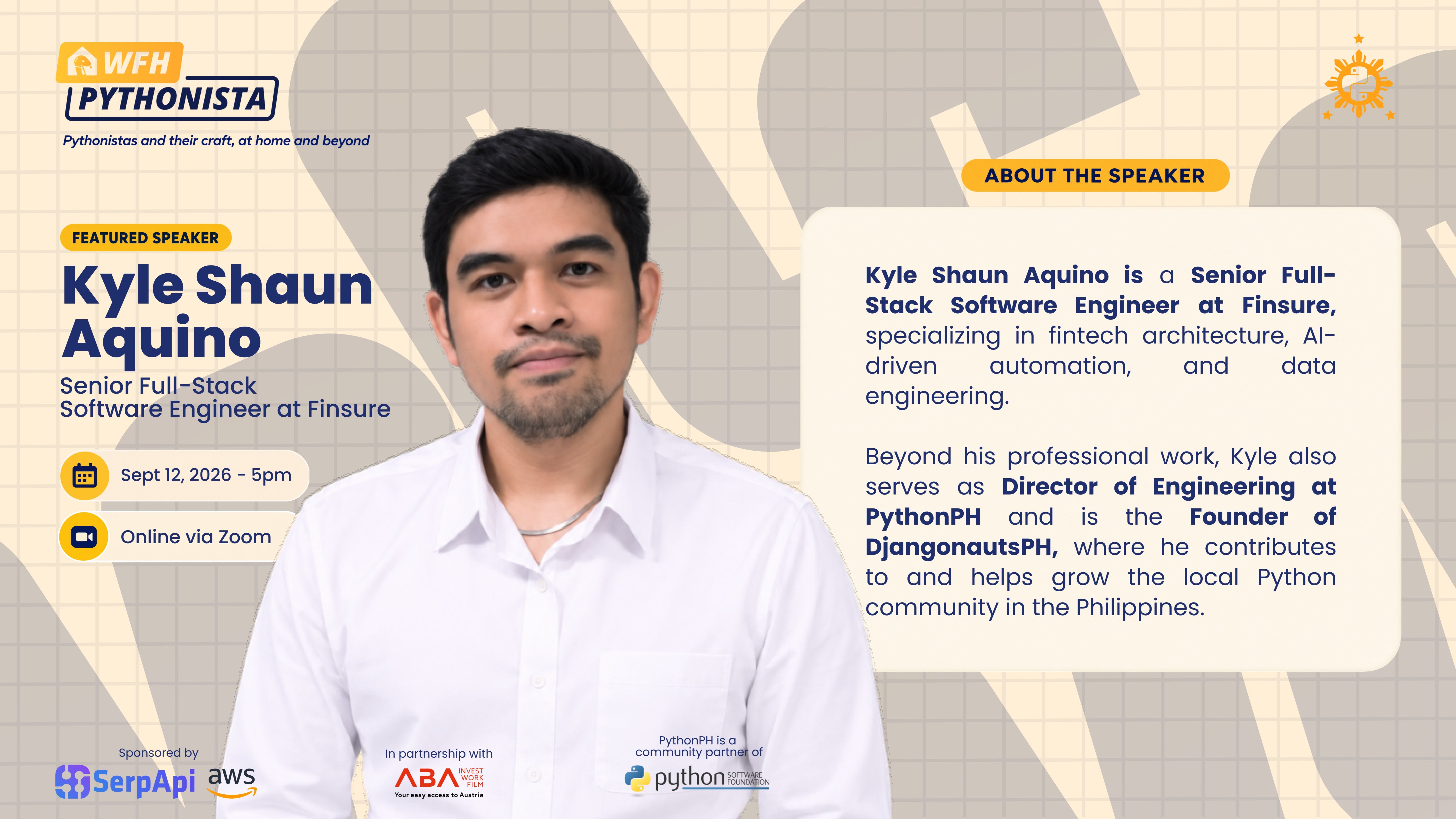 WFH Pythonista #25: Kyle Shaun Aquino